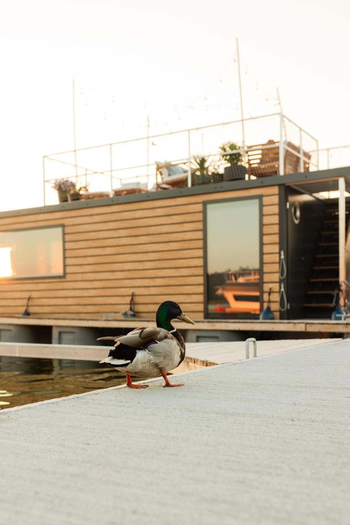 Domek Na Wodzie - Houseboat -Sauna, Taras Na Dachu, Dwie Sypialnie Mikolajki (Mragowo) Exterior photo
