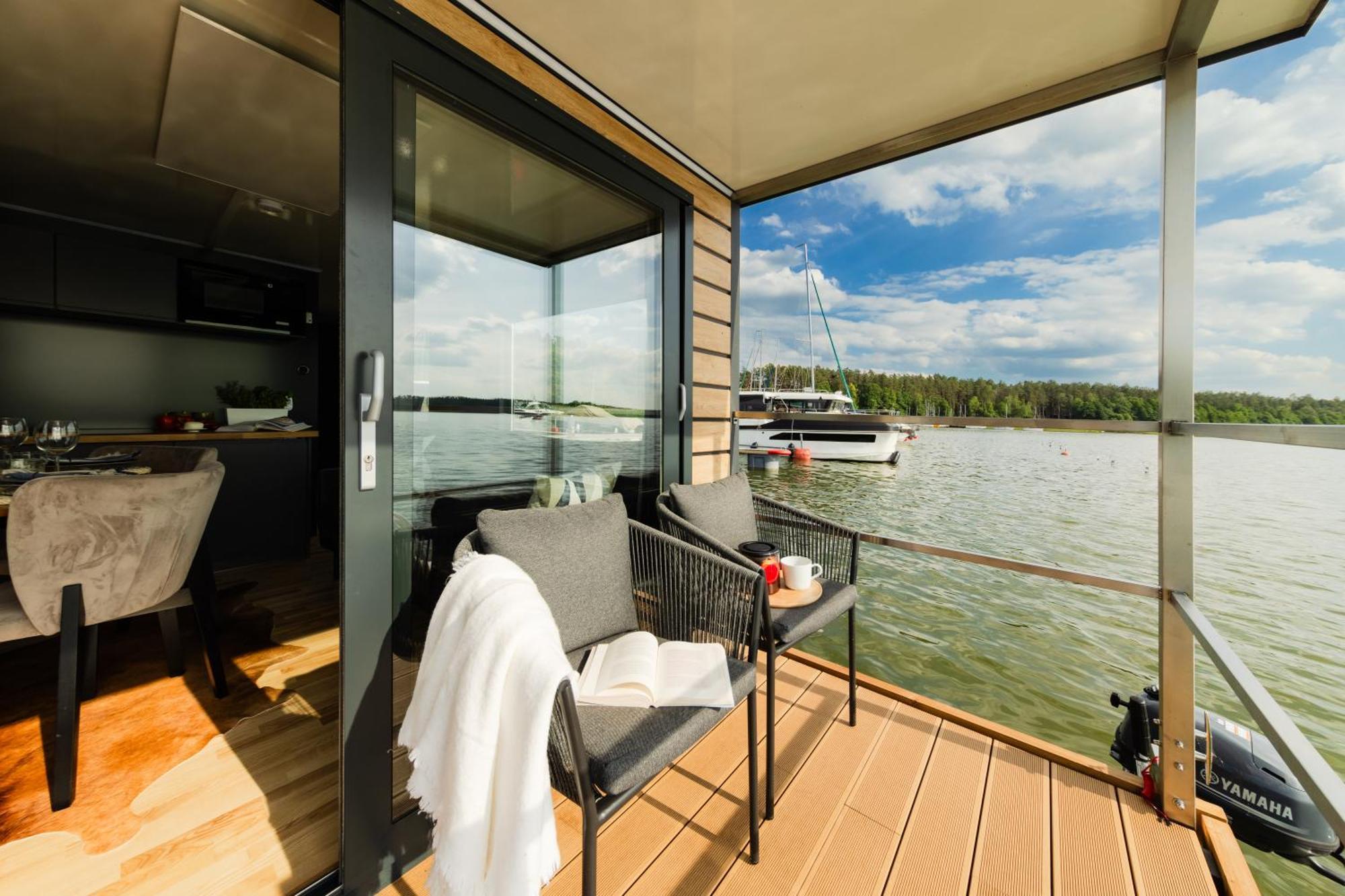 Domek Na Wodzie - Houseboat -Sauna, Taras Na Dachu, Dwie Sypialnie Mikolajki (Mragowo) Exterior photo