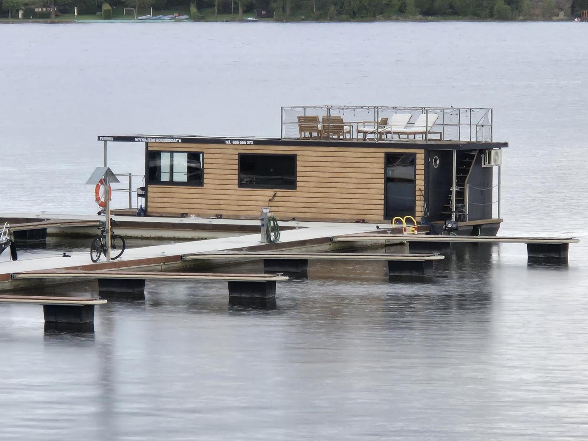 Domek Na Wodzie - Houseboat -Sauna, Taras Na Dachu, Dwie Sypialnie Mikolajki (Mragowo) Exterior photo